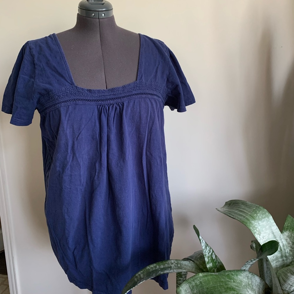Penningtons boho blue jersey tee size 2X
